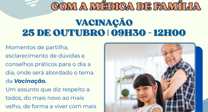 Encontros de Saúde – Médica de Família – Vacinação Encontros de Saúde – Médica de Família – Vacinação